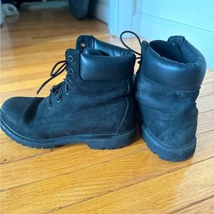 Black Timberland Boots- Women’s 8